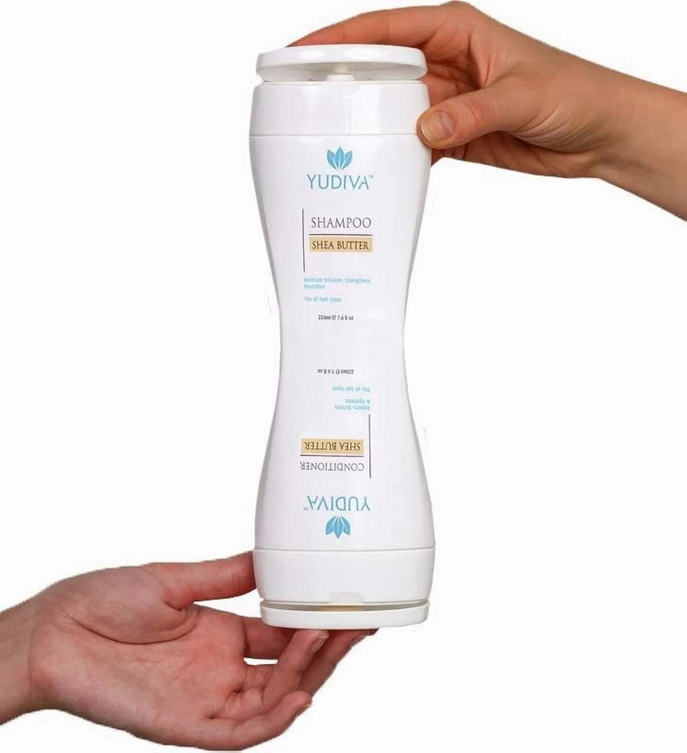 2 Products in 1 Bottle, Shea Butter Shampoo & Conditioner Set, fits all hair types, 15.2 Fl oz