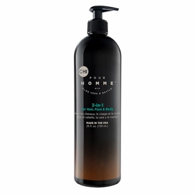 3-in-1 Cleansing & Moisturizing Hair, Face & Body Wash, Made With Aloe Vera & Nettle, Fresh, Woody Scent, Sulfate-Free, 25 oz