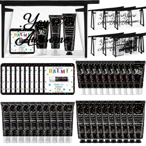 50 Pieces Back to School Teacher Employee Staff Appreciation Gifts Bulk Lip Balm Hand Body Lotions Small Thank You Gifts Team Volunteers Coworkers Nurse Appreciation Favors for Women Men