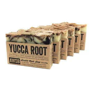 (6 Pack) Yucca Root Shampoo & Body Bar Soap with Tea Tree Oil, Vegan, All Natural with Organic Ingredients, Handmade (6 pack)