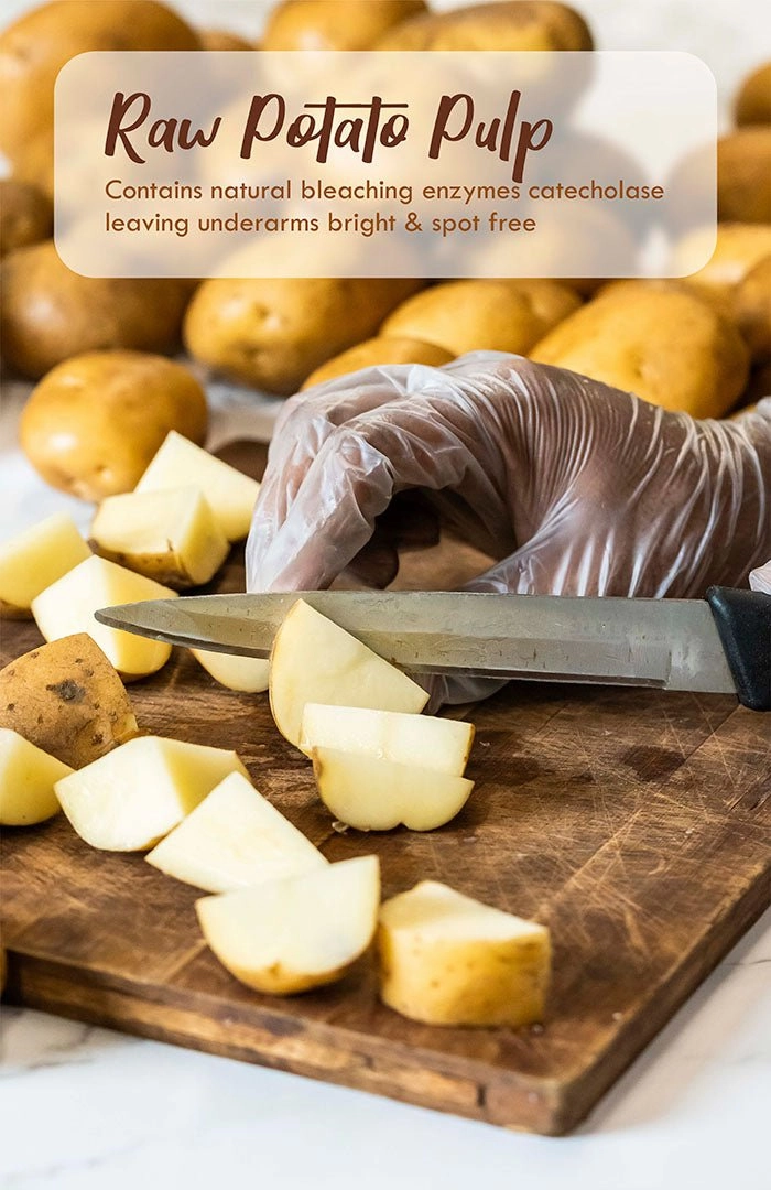 <strong>Raw Potato UnderArm Ubtan</strong> <br><i>Brightening, Softening & Odour Control</i>