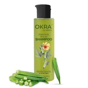 Aalarraa Bhindi Okra Shampoo | Natural Keratin for Smooth, Strong & Healthy Hair | Repair & Hydrate | Paraben-Free & Non-Toxic Formula | 200 ml