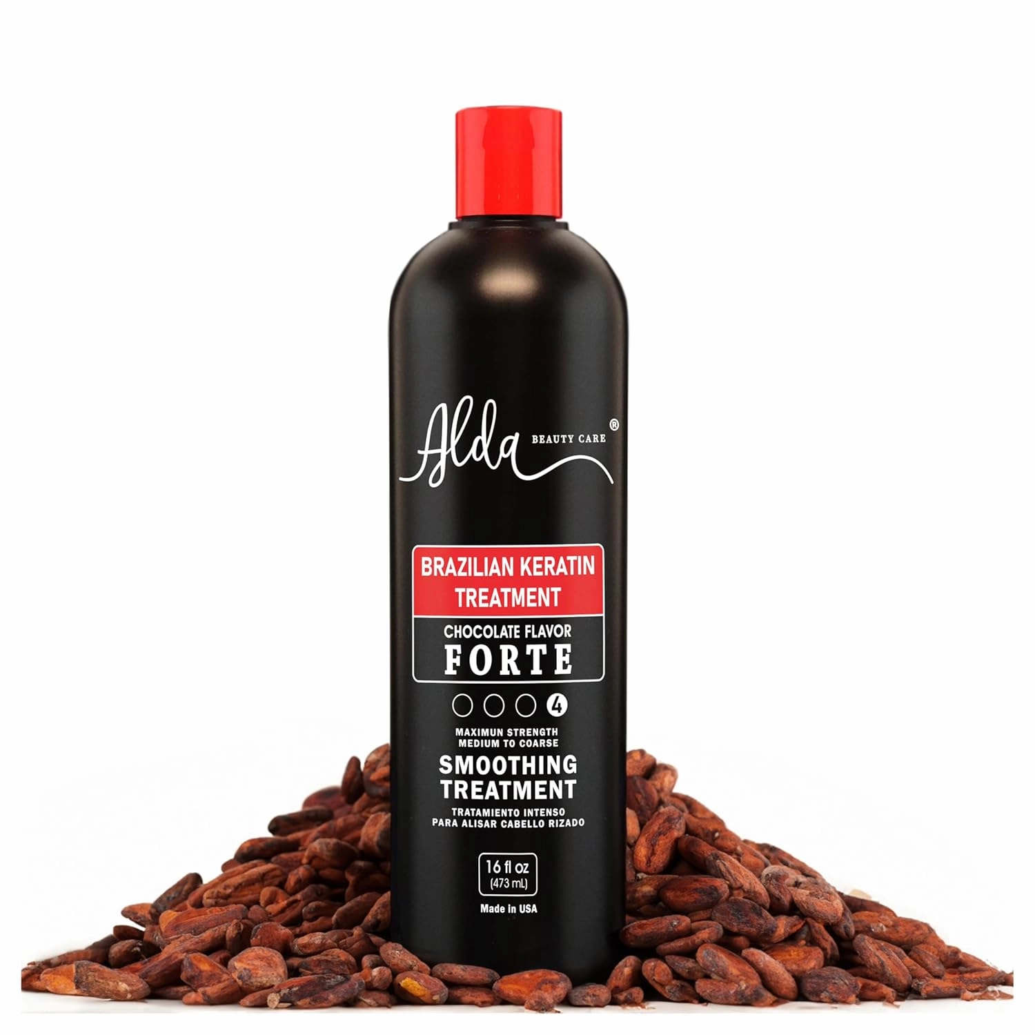 Alda Chocolate Brazilian Keratine Treatment Permanent Straightening Blowout 16 fl oz   Shampoo Clarifying 16 fl oz. (16 fl oz each(Pack of 2))