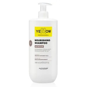 Alfaparf Milano Yellow Professional Moisturizing Shampoo for Dry Hair - Anti-Frizz Shampoo that Nourishes, Hydrates, and Replenishes Hair - Adds Shine - Vegan (33.8 fl oz / 1000ml)