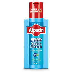 Alpecin Hybrid Caffeine Shampoo for Men with Dry, Itchy, Sensitive Scalps Moisturizes Thinning Hair Natural Hair Growth, 8.45 fl. oz.