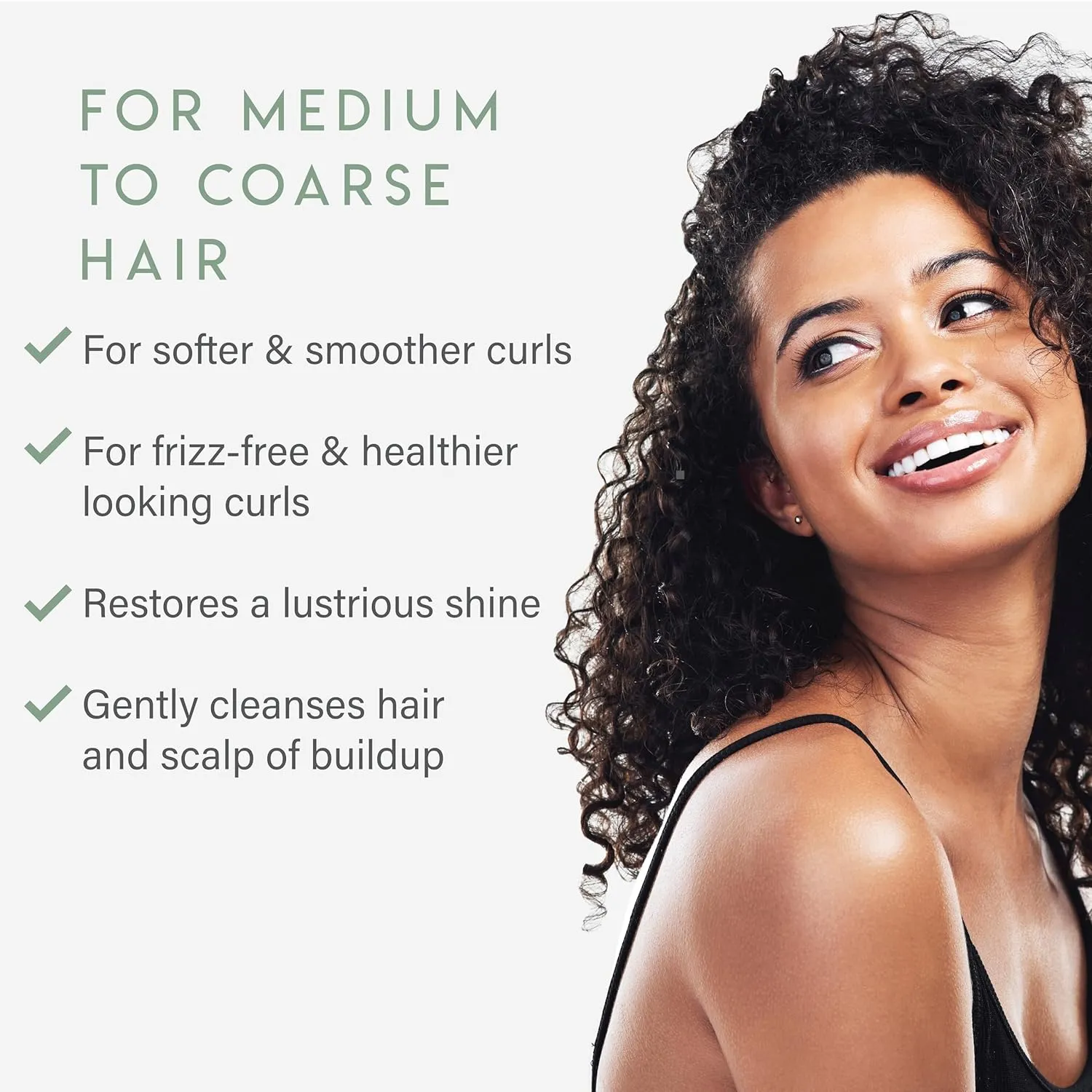 ALURAM Curl Shampoo, Clarifying Coconut Water Infused and Lightweight Cleansing For Curly Hair