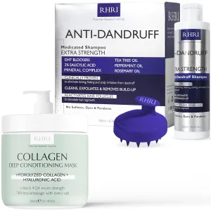 Anti Dandruff Shampoo   Collagen Mask | Medicated, Clarifying, Psoriasis & Biotin Shampoo w/Salicylic Acid, Hair Growth