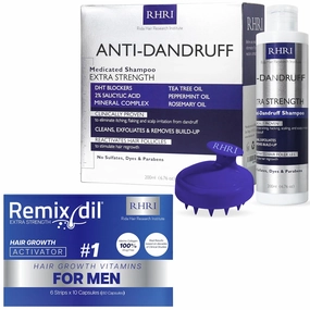 Anti Dandruff   Hair Growth Vitamins Shampoo Anti Fungal Dandruff Mens Shampoo | Medicated, Clarifying, Psoriasis & Biotin Shampoo w/Salicylic Acid | Hair Growth
