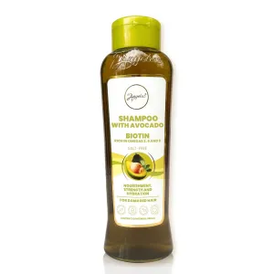 Anyeluz Avocado Moisturizing Shampoo, Enriched with Omega 3, 6, 9, and Biotin, Repairs and Protects Damaged Hair Fibers, Enhances Hair Shine and Guards Against Sun Damage
