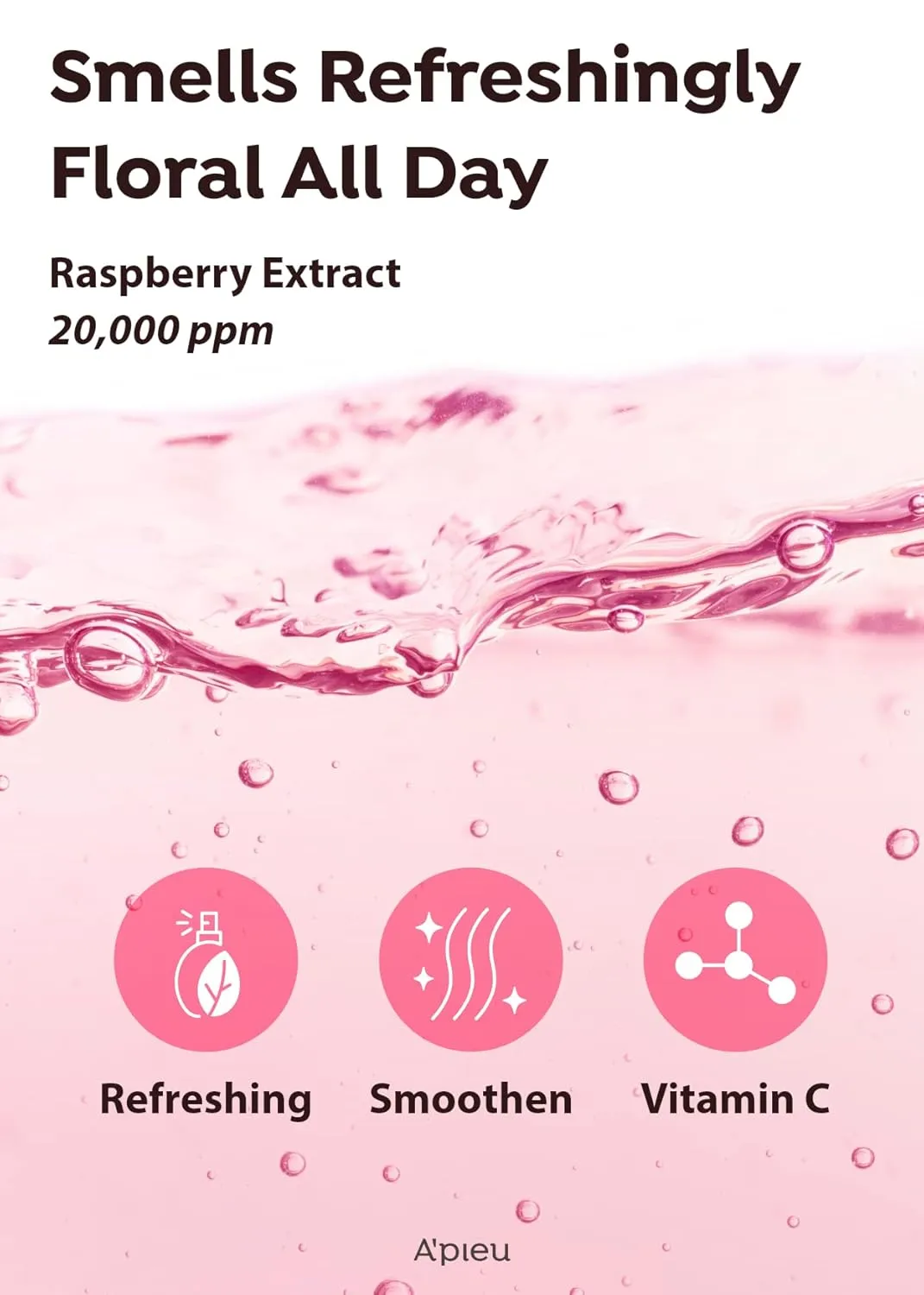 A'PIEU Raspberry Vinegar Hair Care Bundle - Vinegar Rinse 6.76 Fl oz & Mist 3.55 fl oz | Scalp Treatment, pH Balance, Frizz Control | Clarifying, Nourishing, Refreshing