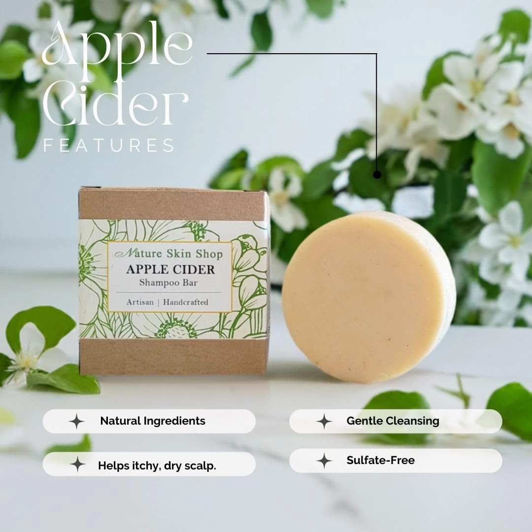 Apple Cider Shampoo Bar, Removes build up from hair and scalp