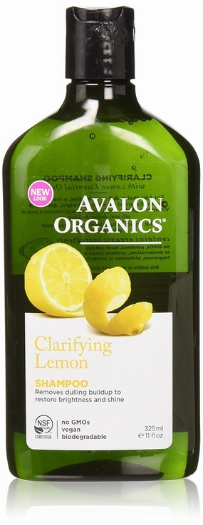 Avalon Organic Botanicals Shampoo, Lemon, 11 Ounce (Pack of 6)