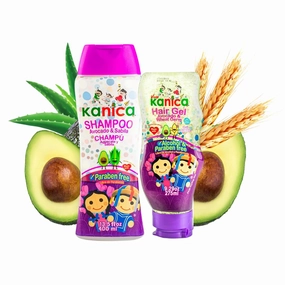Avocado Hair Care Kit - Nourishing Products for Kids & All Hair Types - 13.5oz Shampoo, 9.29oz Gel