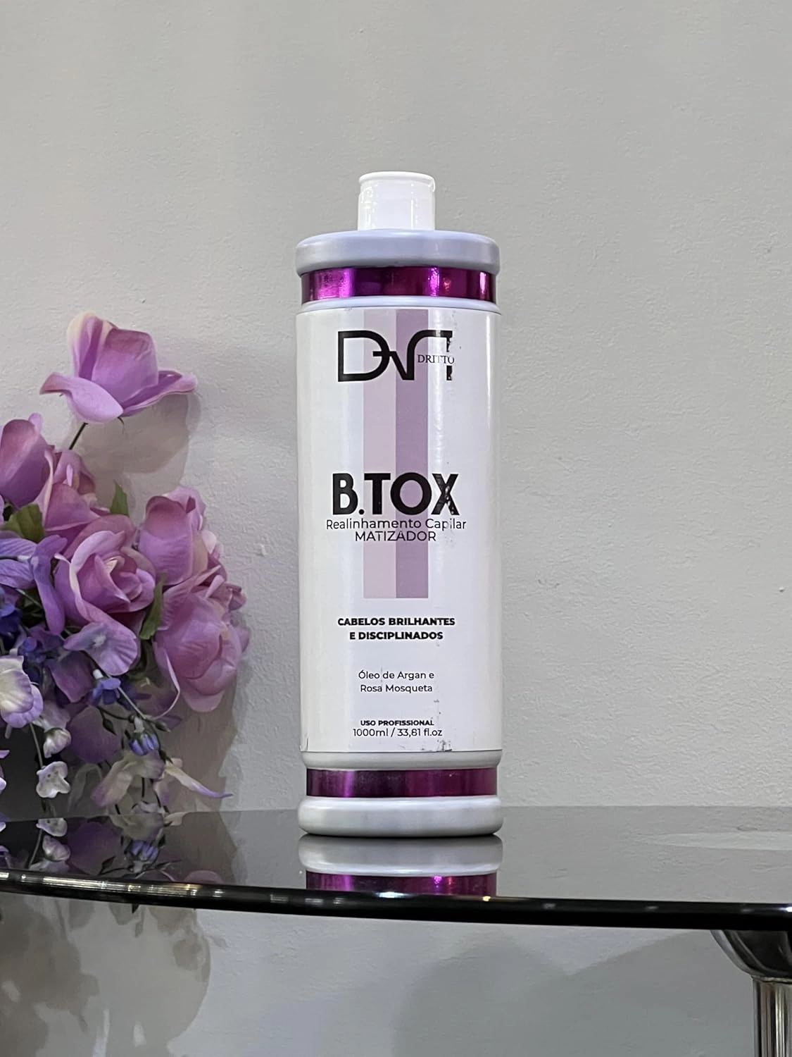 B.TOX Treatment – Brazilian Keratin – Hair Botox – Hair Surgery Anti-Frizz – Formaldehyde-Free Hair-Smoothing Treatment for Dyed and Bleached Hair – Professional Use – with Argan Oil and Rosehip Oil