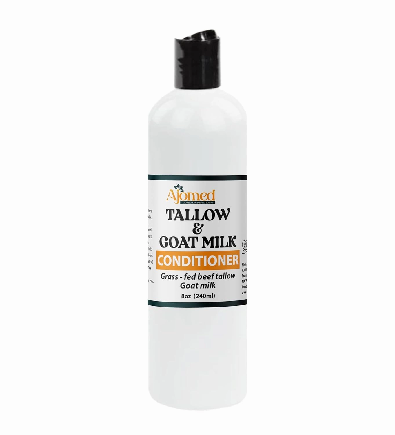 Beef Tallow & Goat Milk Sea Moss Shampoo - Organic Hair Growth Shampoo, Moisturizing Shampoo for All Hair Types, Gentle Scalp Nourishment, Handmade Shampoo (Shampoo 12 Oz)