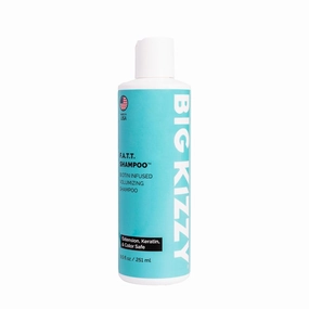 Big Kizzy F.A.T.T. Thickening Biotin Shampoo - Formulated for Extensions   Thin Hair - Sulfate & Paraben Free - Keratin & Color Safe Volumizing Shampoo, 8.5oz