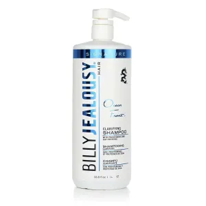 Billy Jealousy Ocean Front Clarifying Shampoo for Build Up, Excess Oil, Dirt, Product & Hard Water, Refreshing Oily Hair Shampoo for Men, Scalp Detox Unclogs Hair Follicles, Paraben-Free, 33.8 Fl Oz
