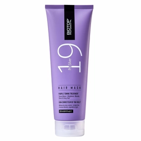 Biotop Professional 19 Pro Silver Hair Mask - Moisturizes & Eliminates Yellow and Brassy Tones - Hydrating Hair Mask For Blonde or Bleached Hair - 8.45 oz