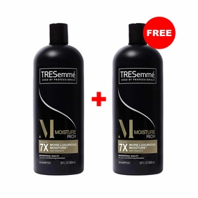Buy 1 Get 1 Free Tresemme Moisture Rich Shampoo  - 828ml