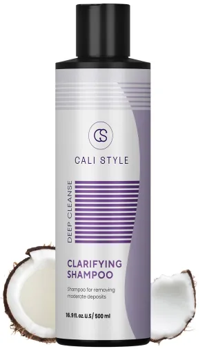 Cali Style Clarifying Shampoo | Deep Cleansing for All Hair Types | Removes Buildup, Dirt & Grease | Unclogs Pores | Paraben & Sulfate-Free | Improves Scalp Health (16.9 Fl. Oz)