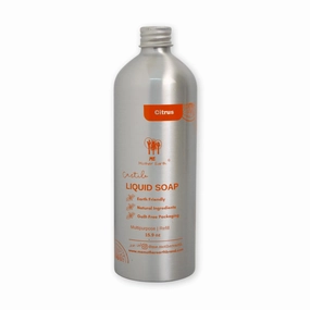 Castile Soap All-in-One Liquid Soap, 15.9 Oz - Natural, Biodegradable & Vegan, Gentle Multi-Purpose Cleaner for Body, Face, Hair & Home, Ideal for Sensitive Skin, Eco-Friendly Formula (Citrus)