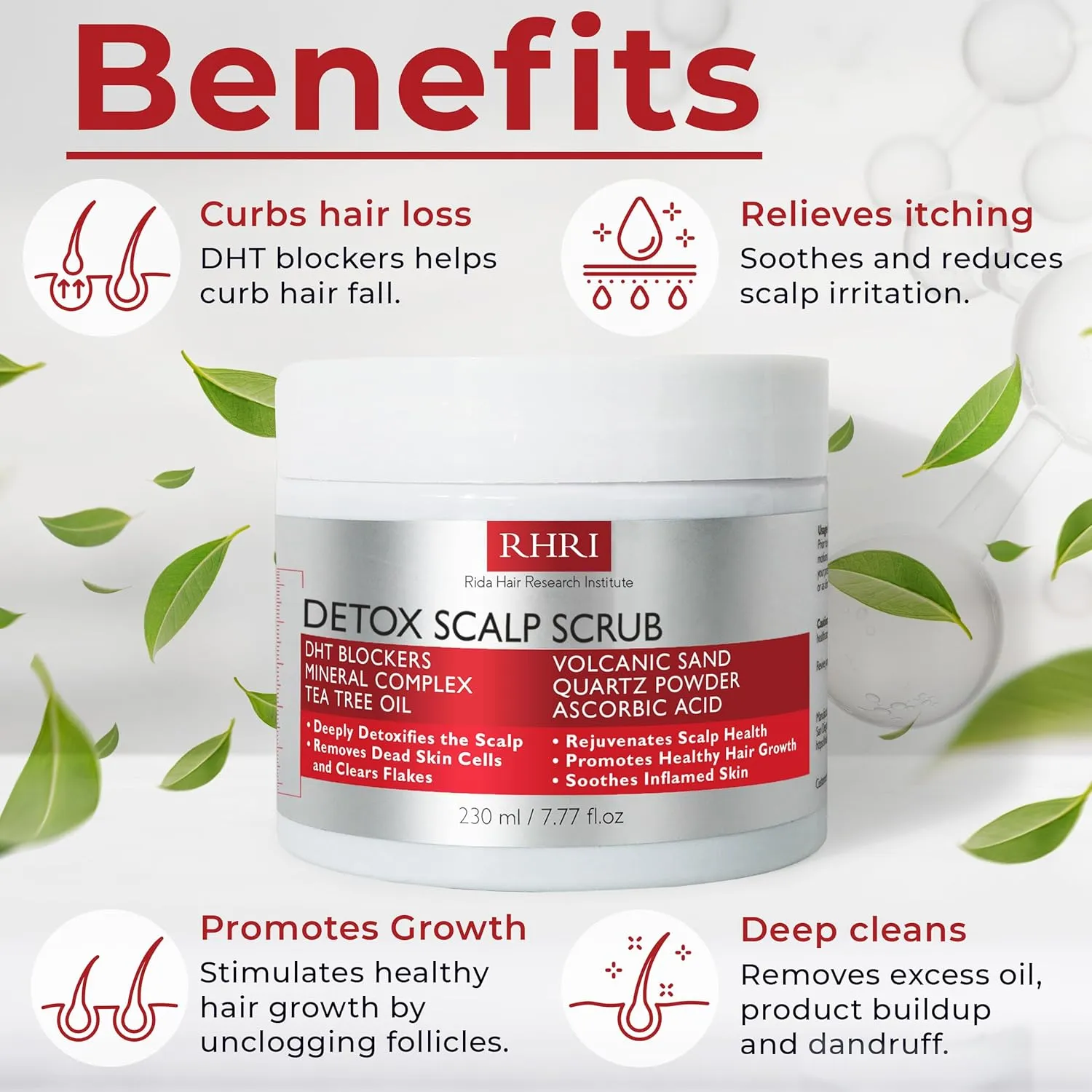 Clarifying Heavy Metal Detox | Removes Product Build-Up, Dirt, Chlorine & Oil | Color Safe & Sulfate Free (Pre Shampoo Scrub)