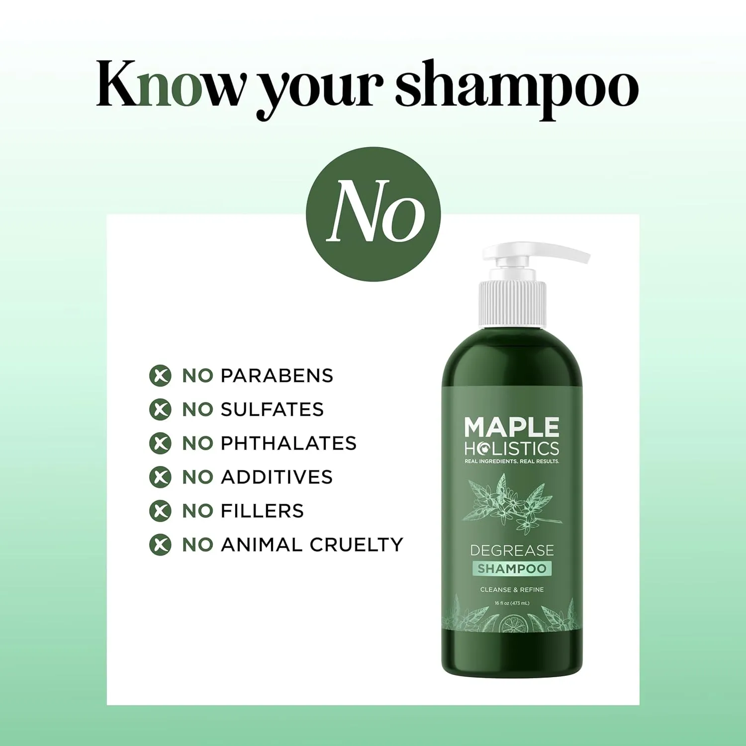 Clarifying Shampoo for Oily Hair and Scalp - Deep Cleansing Shampoo Build Up Remover with Rosemary Oil - Degrease Shampoo for Greasy Hair & Scalp - Vegan Color Safe Sulfate & Paraben Free (16 Fl Oz)