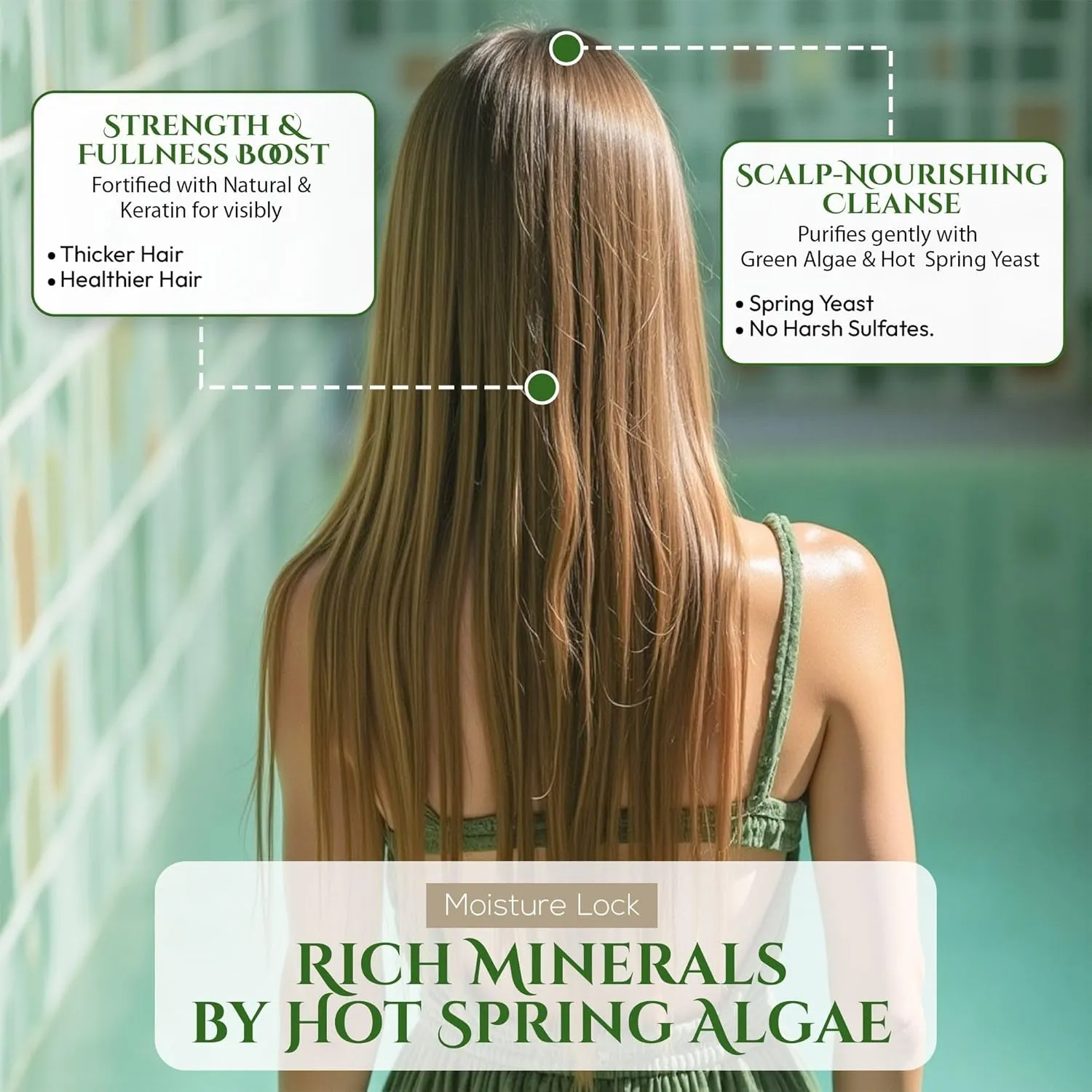Clarifying Shampoo for Oily Scalp & Damaged Hair Women & Men, Dry Scalp Sulfate Free Shampoo with Hot Spring Yeast& Green Algae Extract from Japan, Silicone Free, ROUTINE CARE 10.1 Fl Oz