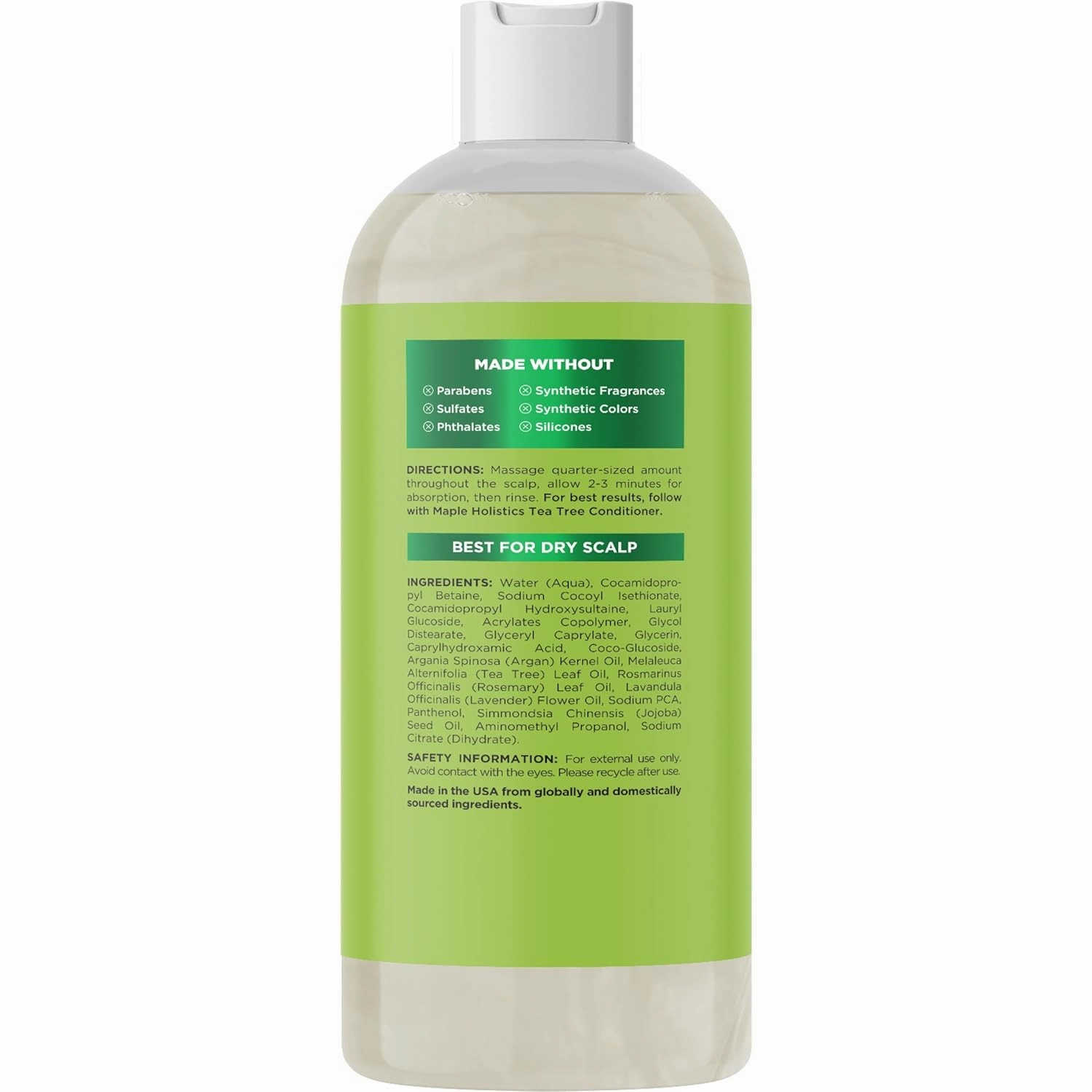 Clarifying Shampoo for Build Up & Oily Hair - Tea Tree Shampoo for Men and Women with Rosemary Essential Oil for Oily Hair and Scalp - Color Safe Vegan Sulfate Silicone & Paraben Free (10 Fl Oz)