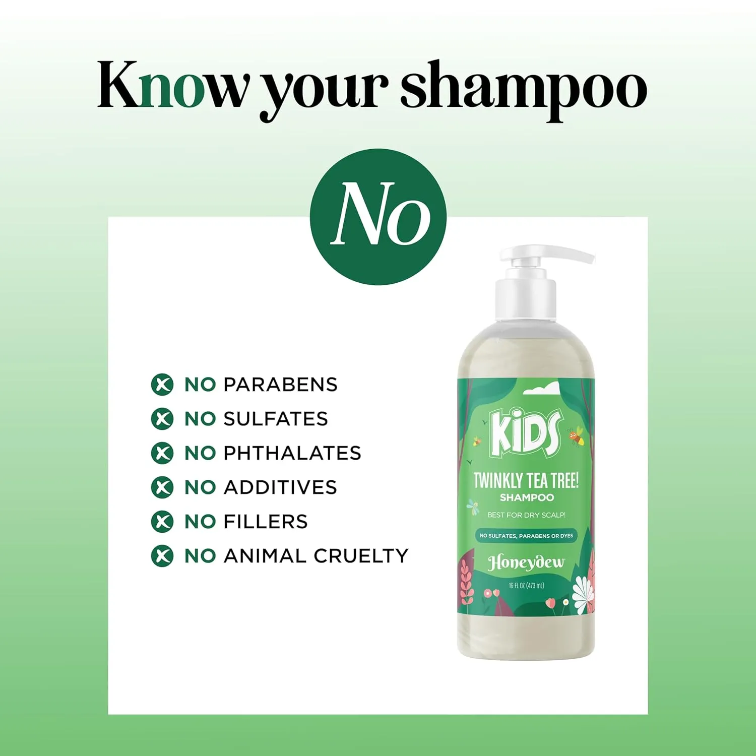 Cleansing Kids Shampoo for Dry Scalp - Dry Flaky Scalp Care Shampoo for Kids and Hair Build Up Remover with Tea Tree Oil and Rosemary Essential Oils for Hair Care - Kids Scalp Cleanser for Build Up