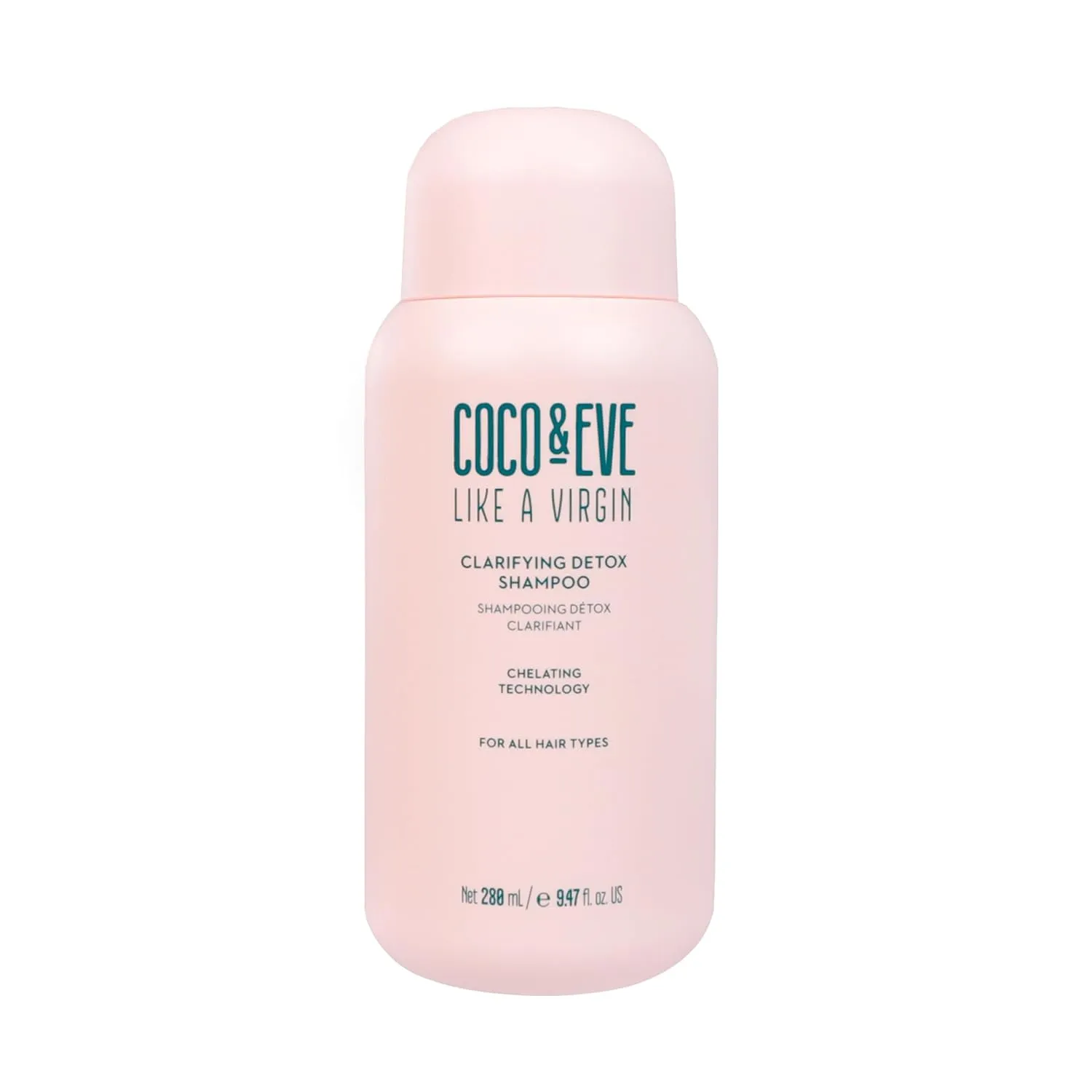 Coco and Eve Clarifying Detox Shampoo. Remove Hard Water & Product Build Up. With Hibiscus Cider Vinegar to Detox Scalp. Color Safe & Non-Stripping. (280 ml)