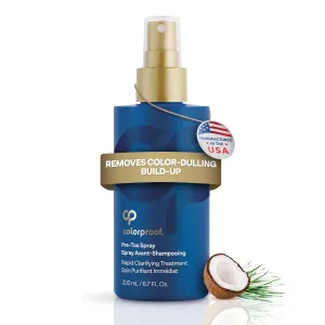 Colorproof Hair Pre-Tox Spray 6.7 Fl. Oz. Rapid Clarifying Pre Shampoo Spray with Color Protection, Coconut & Lemongrass Scent
