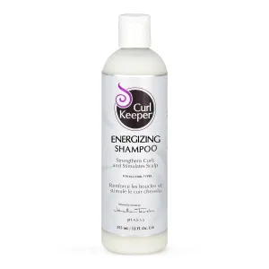 Curl Keeper Daily Energizing Shampoo for Curly Hair, 12 Fl Oz - Sulfate Free Formula Strengthens and Invigorates Curls, Restoring Scalp Health