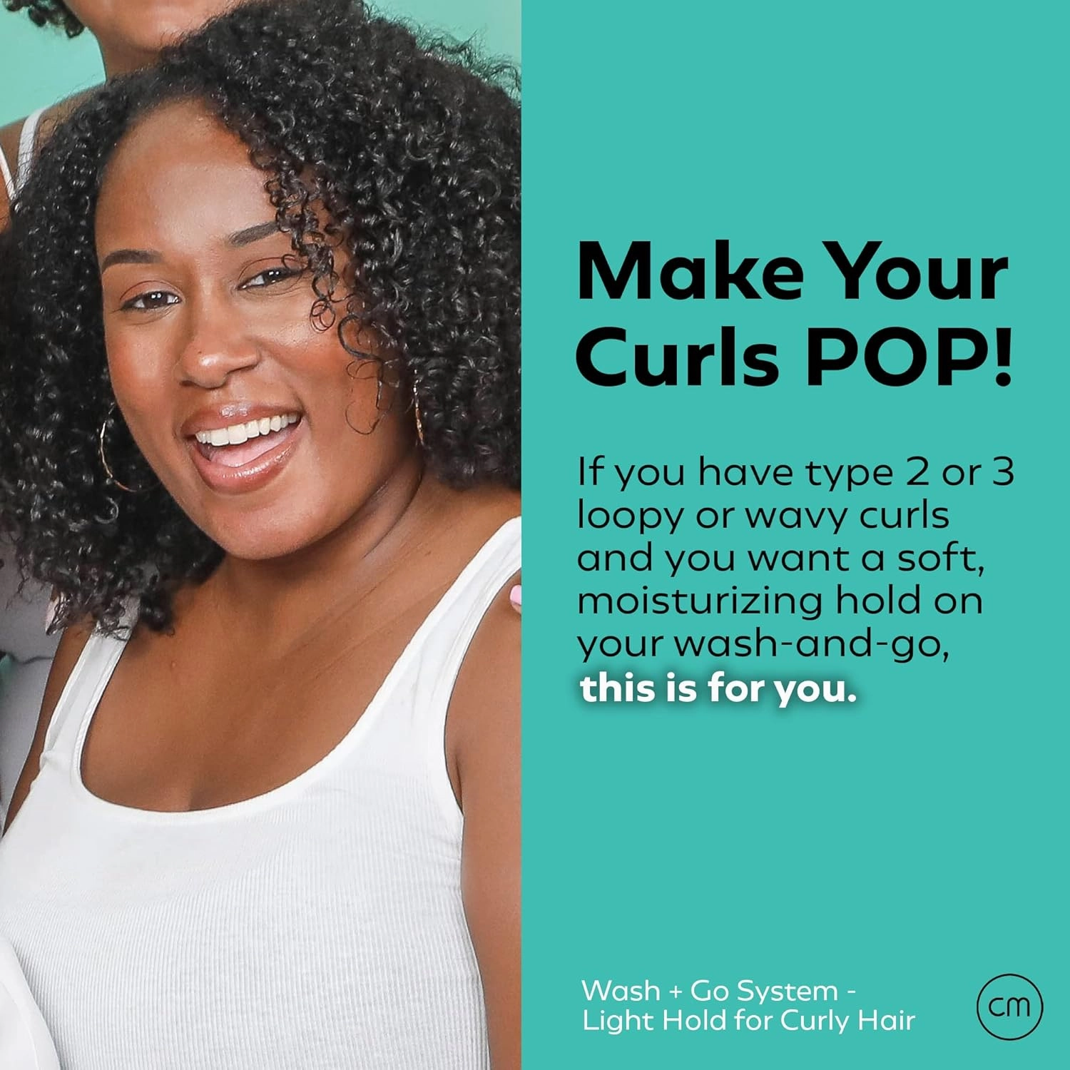 CurlMix Wash & Go System - Curly Hair Shampoo & Conditioner Set with Hydrating Moisturizer & Softening Flaxseed Gel - Light Hold