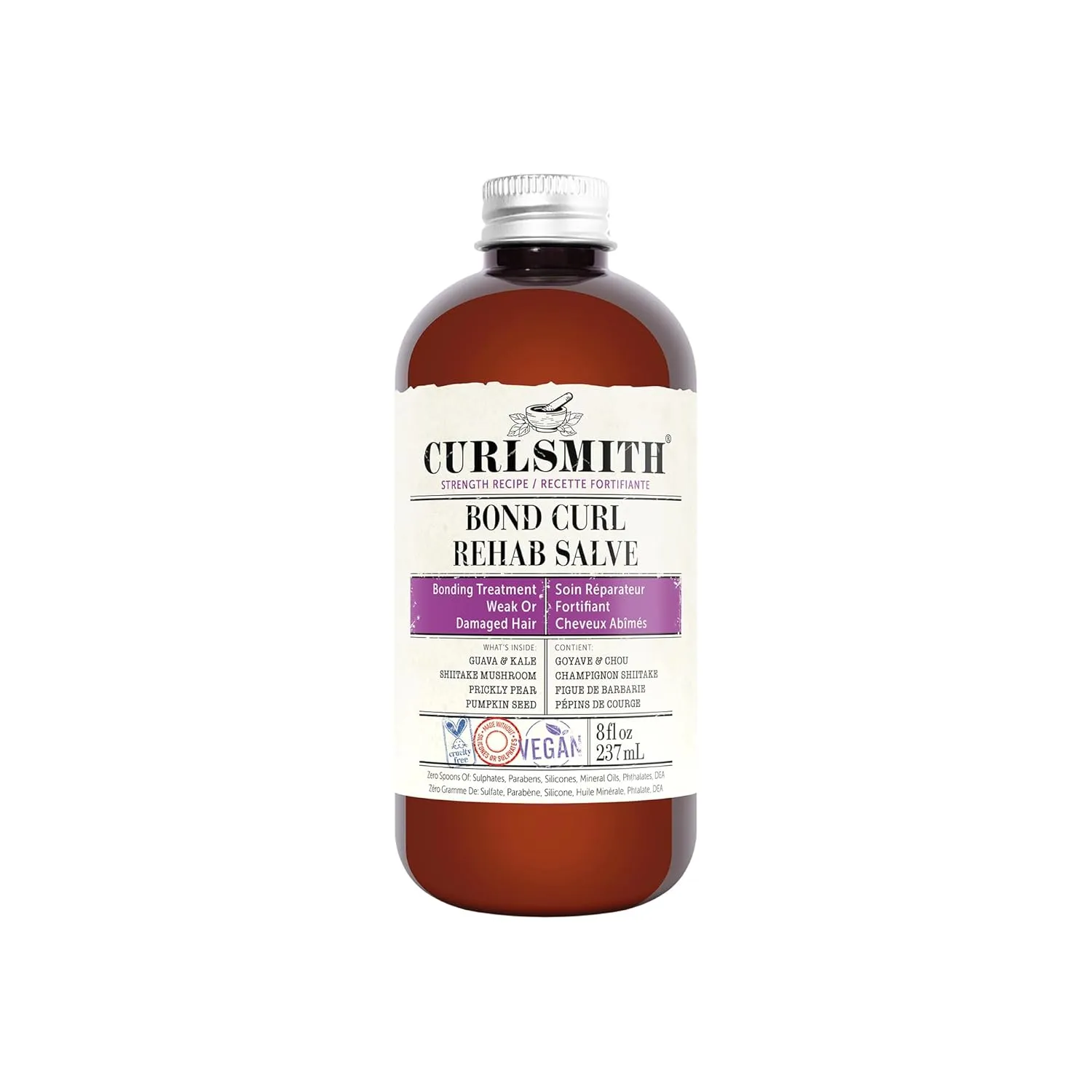 CURLSMITH - Bond Curl Rehab Salve, Bond Building Strength Treatment for Weak, Damaged Hair (8 fl oz)