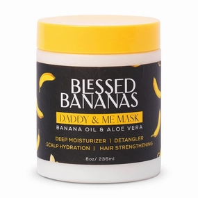 Daddy & Me Mask - 8oz Banana Oil & Aloe Vera - Hair Hydration, Hair Strengthening, Scalp Hydration, Deep Moisturizer, Detangler - 1 Count