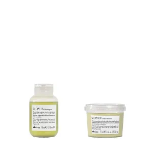 Davines MOMO Shampoo, Gentle Moisturizing Cleanser For Dry And Dehydrated Hair, Add Softness And Shine