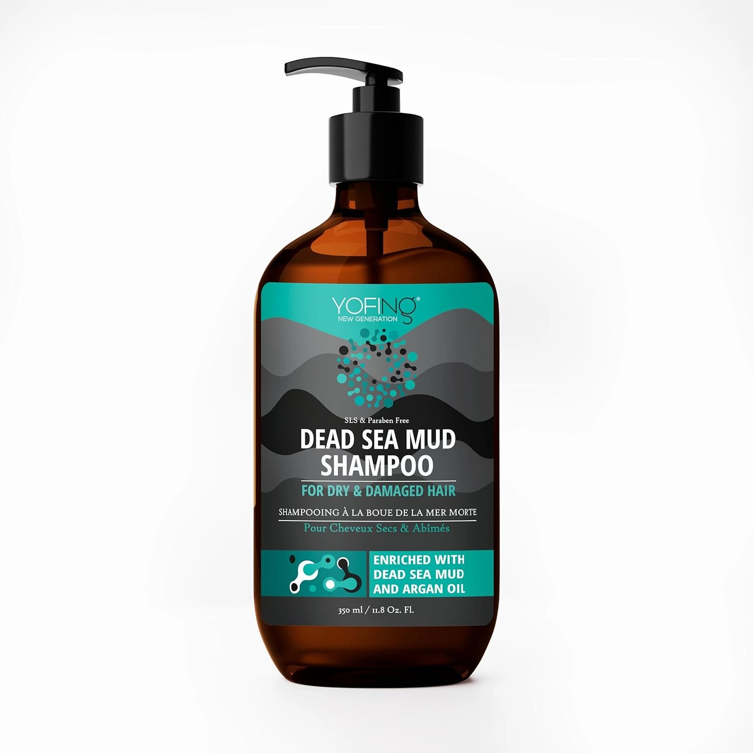 Dead Sea Mud Shampoo - Anti Hair Loss & Anti Dandruff, Promotes Growth & Strengthening Hair