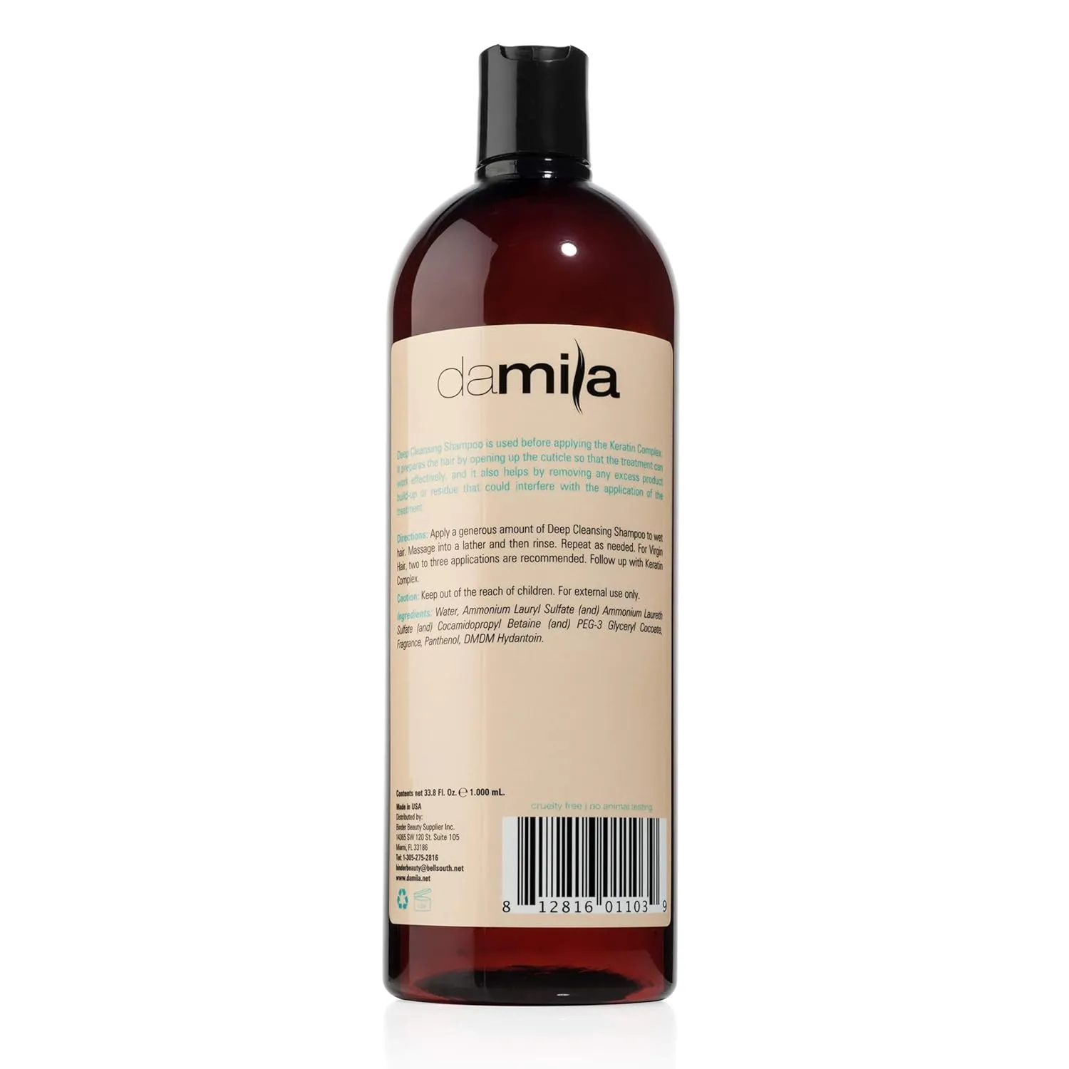Deep Cleansing Shampoo - Clarifying Shampoo For All Hair Types - Degreases, Removes Residue and Product Build Up - Prepares Hair for Keratin Hair Treatment - 33.8 Fl. Oz