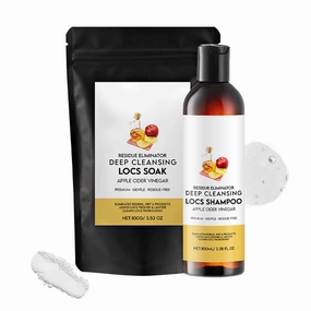 Deep Clean Dreadlock Powder, Dreadlock Detox Powder With ACV, Apple Cider Vinegar Deep Cleansing Dreadlock Shampoo (3.53oZ/Pack 3.38Floz/Bottle） (1PCS)