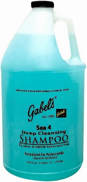 Deep Cleansing Shampoo Sea 4 (Sealed Gallon) Formulated for Professional Clarifying Use Authentic Direct with Sealed Protection with black logo label