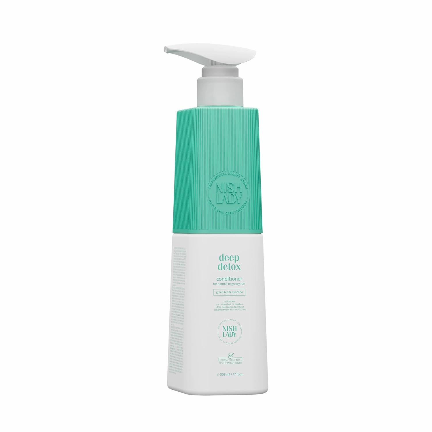 Deep Detox Clarifying Shampoo for Normal to Greasy Hair, 503 ml | Green Tea & Avocada Extracts (Conditioner)