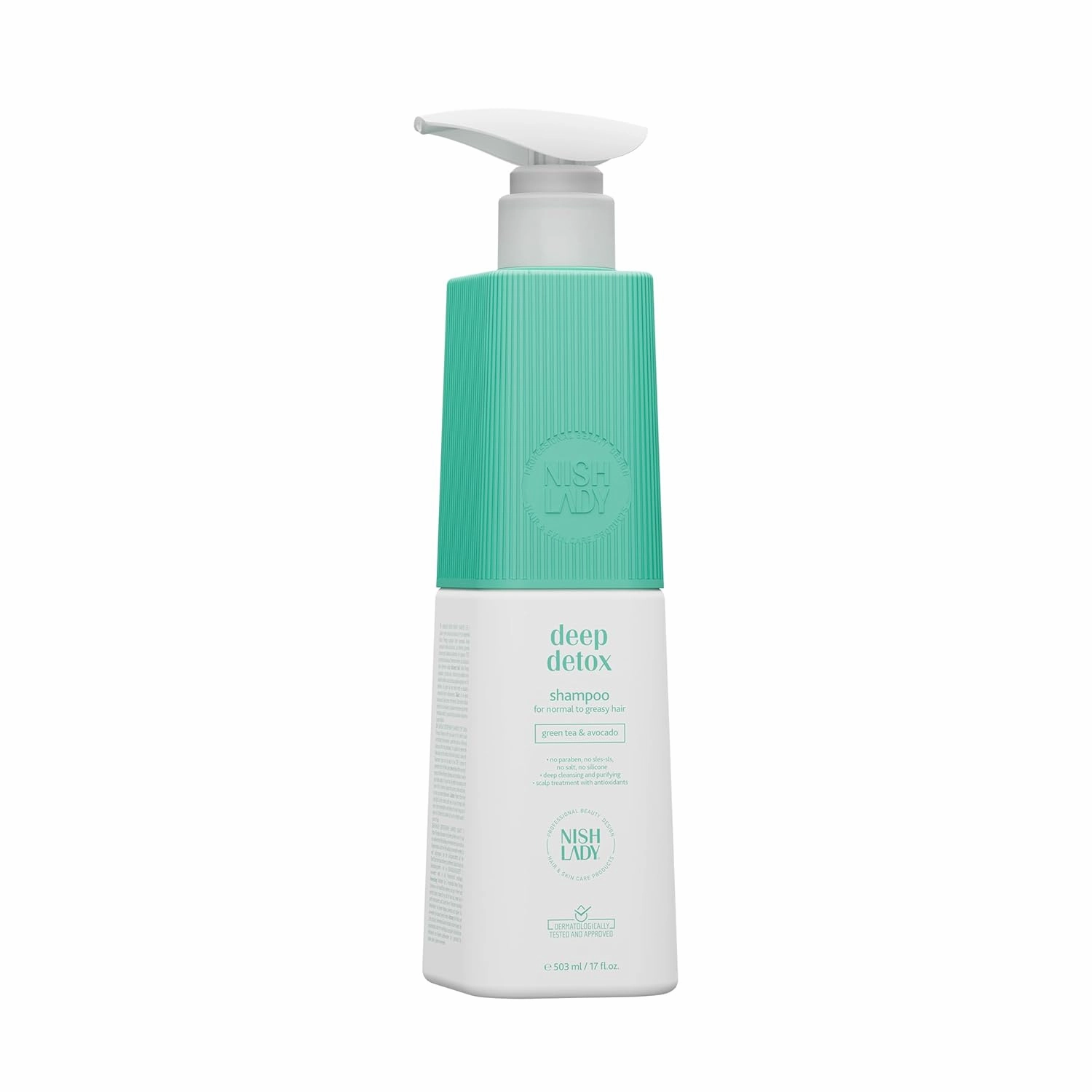 Deep Detox Clarifying Shampoo for Normal to Greasy Hair, 503 ml | Green Tea & Avocada Extracts (Shampoo)