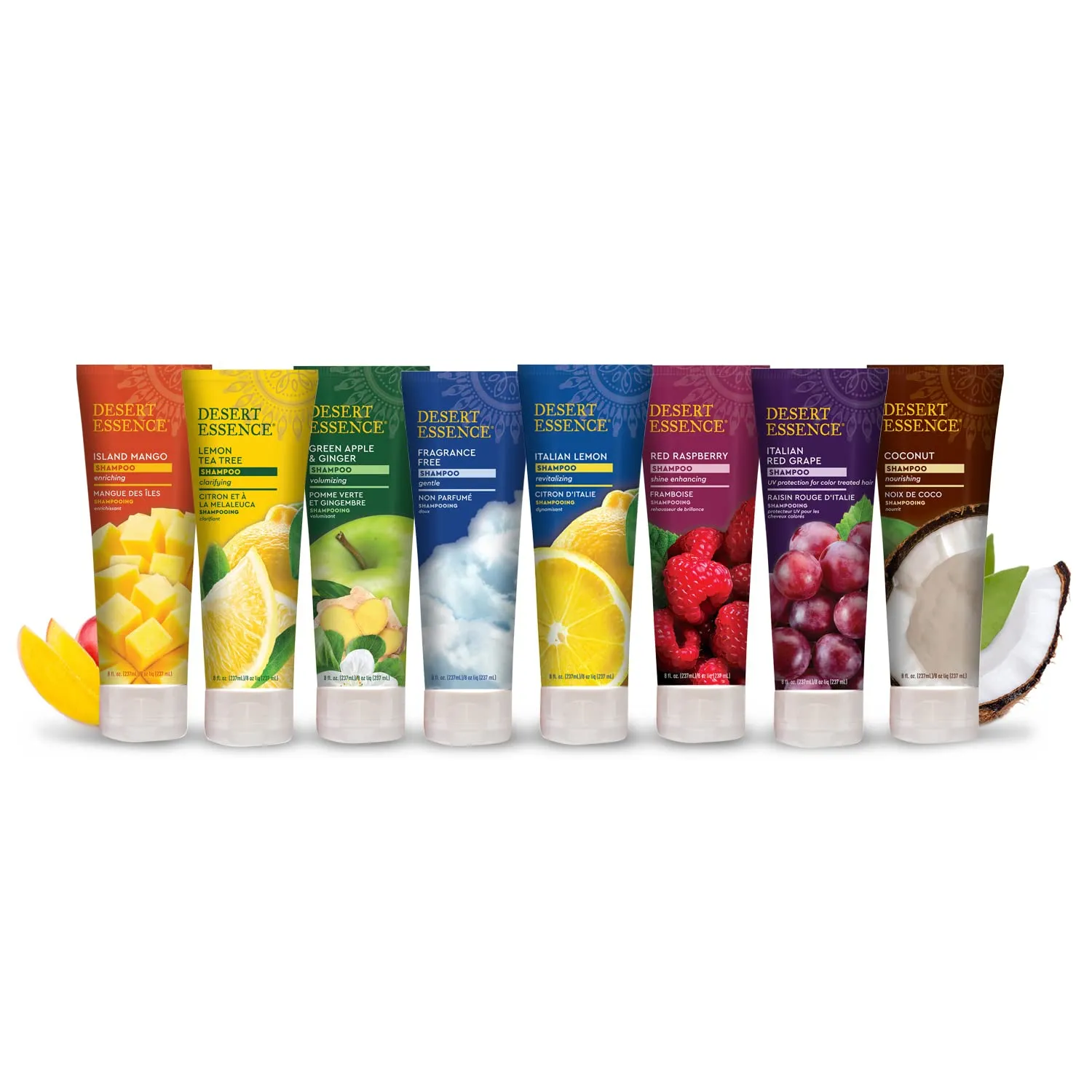 Desert Essence: Organics Hair Care Shampoo, Lemon 8 oz (2 pack)