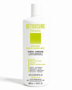 DETOXCURE Clarifying Shampoo - Refresh & Colour Clarity for Normal to Oily Prone Hair, Clarifying shampoo for build up Vegan shampoo for oily hair with Argan Oil & Moringa Salon Hair Care