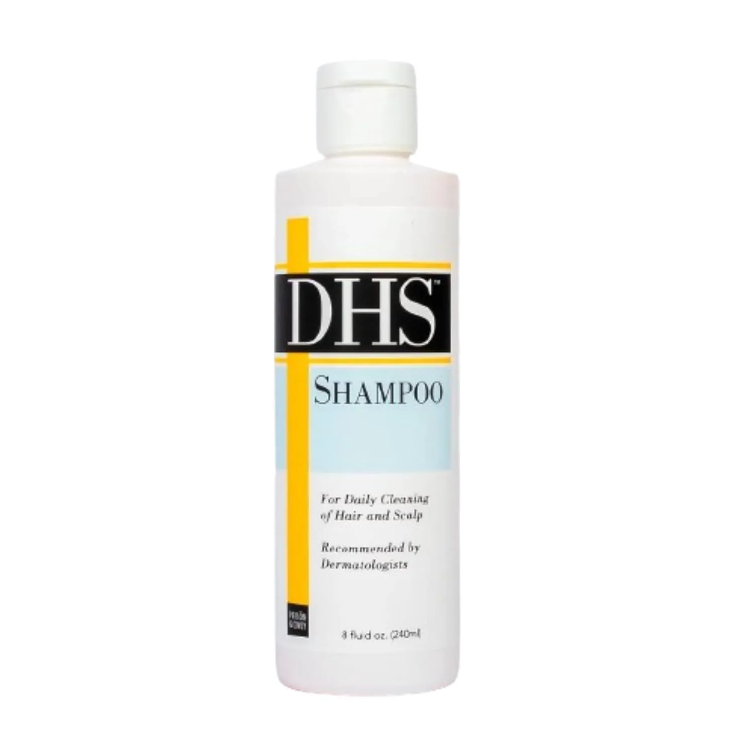 DHS Regular Scalp Shampoo 8 oz - Daily Hair Cleansing, pH Balanced Formula, Dissolves Dirt and Oil, Gentle Deep Clean with a Light, Fresh Scent (Pack of 1)