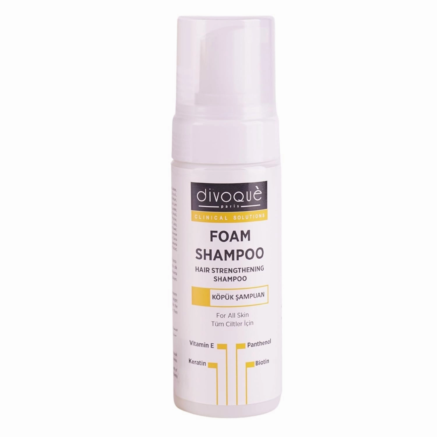 Divoqué Scalp Treatment Foam Shampoo, Hair Growth, 5.07 fl. oz. Deep Moisturizing, Strengthens Fine Hair with Biotin and Panthenol, Scalp Therapy, 1 Pack