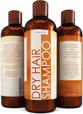 Dry Natural Hair Loss Shampoo for Thinning Hair Improve Growth for Men and Women - 8 oz.