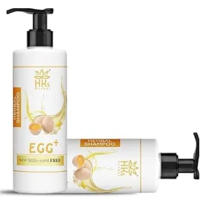 Egg Shampoo For Hair Growth | Egg & Banana Shampoo For Hair Loss | | Anti-Dandruff | Anti-Hair Fall | Ideal for Shiny, Healthy Hair | Suitable For Men And Women | Organic And Natural - 550ml(18.6 Oz)