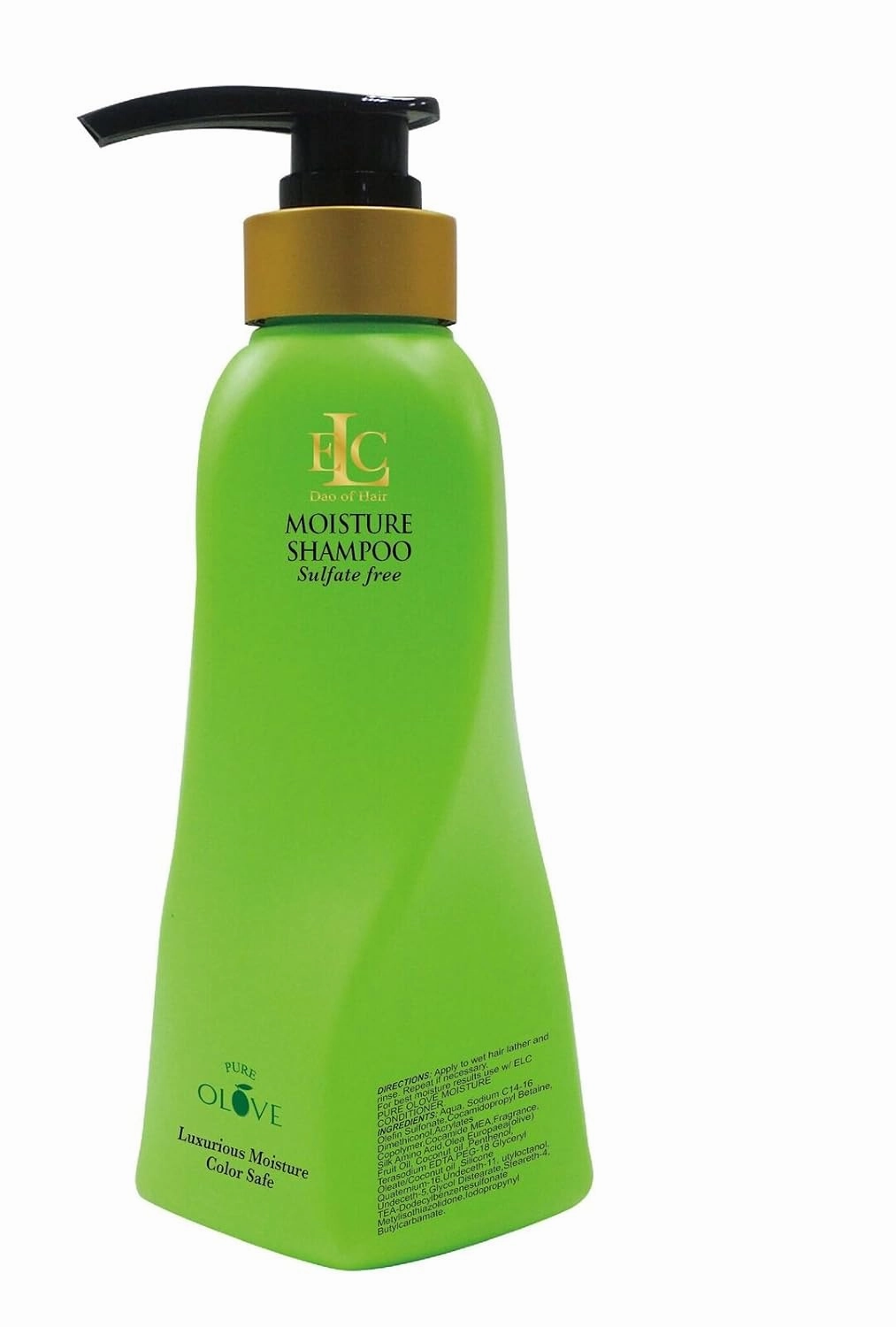 ELC Pure Olove Moisturizing Shampoo 33oz 1liter. Sulfate Free Color Safe Shampoo Moisturizes, Nourishes, Balances & Repairs, Dry, Keratin Smoothing Treated, Multi Textured Hair.